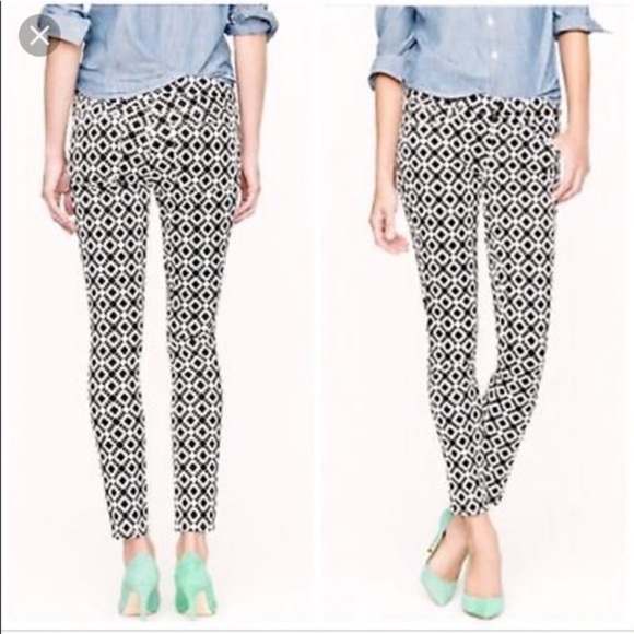 J. Crew Denim - J. Crew toothpick geometric print jeans